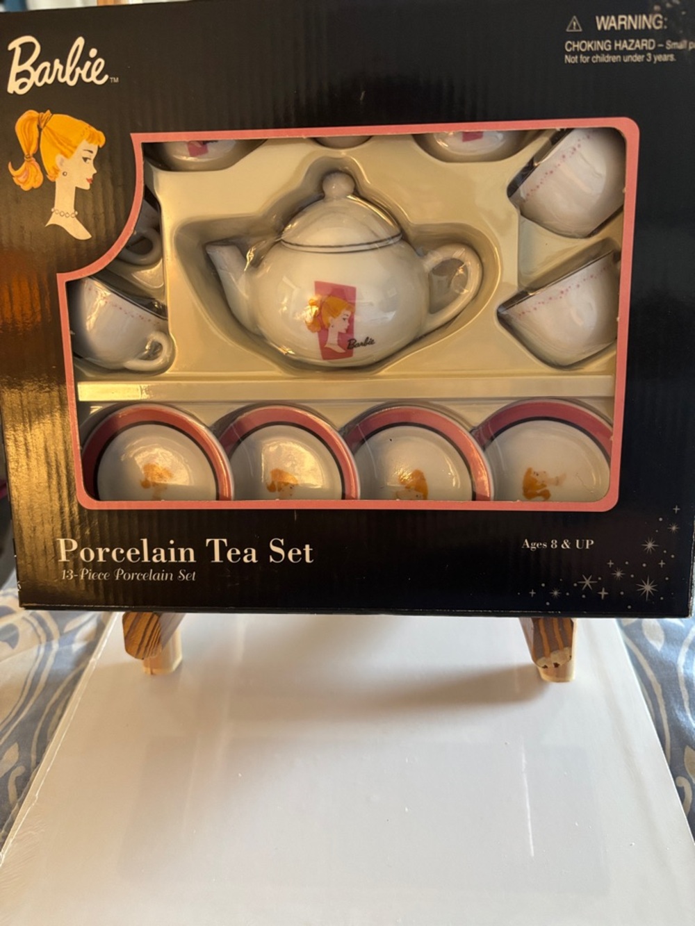 Vintage Barbie Porcelain Tea Set 13 Piece